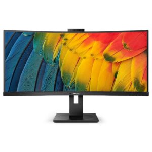 MONITOR PHILIPS LED 34" 21:9 CURVED 34B1U5600CH/00 3440x1440 4ms 350cd/m² 50.000.000:1 2x5W MM Webcam RegH HDMI DP USB-C docking