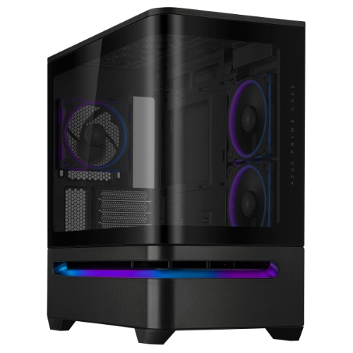 CASE M.TOWER ASUS PRIME AP202 TG ARGB BLACK, SIDE PANNEL CURVO TRASP - NERO