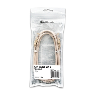 Atlantis cavo di Rete Cat 6: Cavo di rete FTP (patch cord) categoria Cat-6 Lunghezza 2m P019-LN_6-F-2A