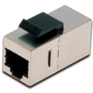 ADATTATORE DIGITUS KEYSTORE JACK SCHERMATO X COLLEGARE 2 CAVI RETE CAT.5E 2connett 8POLI RJ45 CON GANCI PER PANNELLI/PRESE MURO