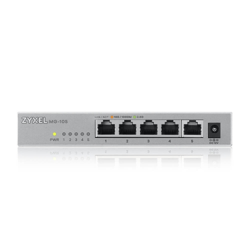 ZYXEL XMG-105 - Switch Unmanaged, 5 Porte 2.5GbE, 1 porta 10GbE SFP+, Desktop / XMG-105-ZZ0101F