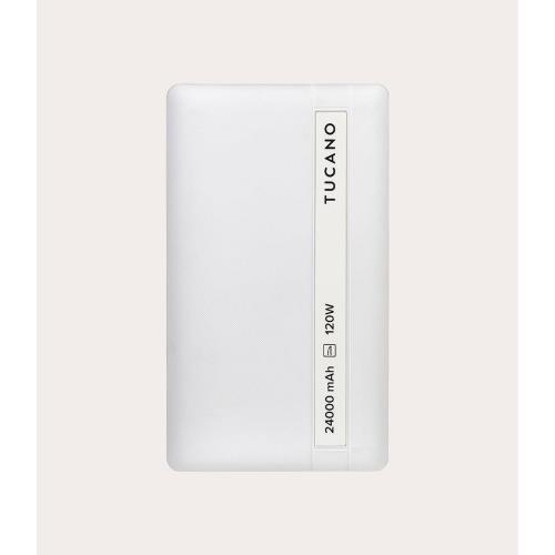 POWER BANK TUCANO PER NOTEBOOK 24000MAH 120W, BIANCO, 3 porte di uscita, DISPLAY LED - MA-PBLA24120-W