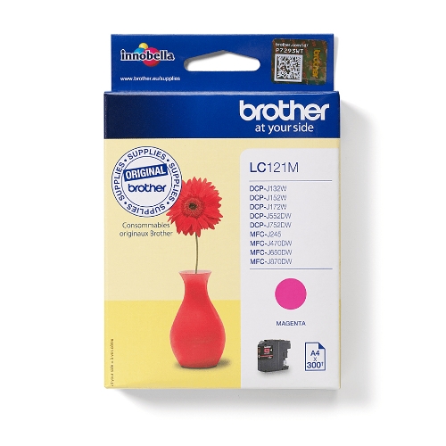 INK BROTHER LC-121M Magenta 300PP X MFC-J245 DCP-J132W DCP-J152W DCP-J552DW MFC-J470DW MFC-J650DW MFC-J870DW