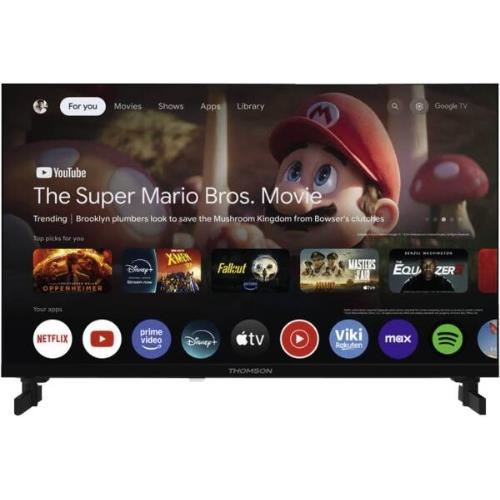 TV THOMSON LED 24" 24HG2S15C SMART GOOGLE TV HOTEL MODE DVB-T2/S2 HD CI+ 3XHDMI 2XUSB (ANCHE 12V) - TELEC. RETRO ILLUM. VESA