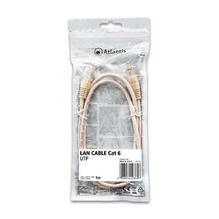Atlantis cavo di Rete Cat 6: Cavo di rete UTP (patch cord) categoria Cat-6 Lunghezza 1m P019-LN_6-U-1A