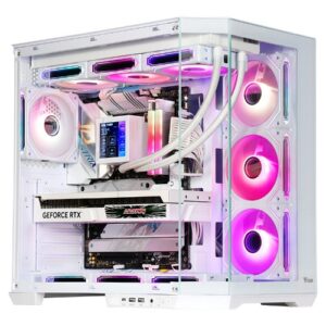 CASE ITEK TOWER "DARK CAVE AKU" GAMING  2*USB3,USB-C, 4*12cm fan ARGB, Temp Glass Side & Front Panel, WHITE - ITGCADCAKW