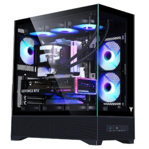 CASE ITEK M.TOWER SHOWBUI 37B - Gaming  Tower, ATX, 3x12cm ARGB fan,  Type-C, 2xUSB3.0, Side & Front  Panel Temp, - ITGCASB37B