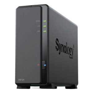 NAS TOWER SYNOLOGY DS124 1XHDD NOHDD 3.5''/2.5'' SATA 1x1GBe LAN 1GB RAM CPU 4C 1.7 GHz Realtek RTD1619B