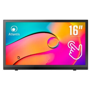 MONITOR ATLANTIS TOUCH LED 15,6" Wide A05-T16A-VHM 1920x1080 15ms 255/204 cd/m² 700:1 (10M:1) VESA MM VGA HDMI 10 Tocchi