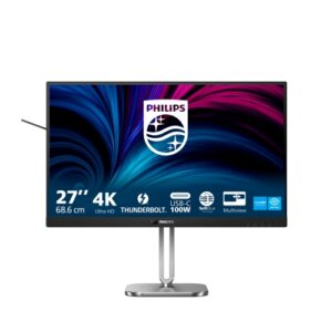MONITOR PHILIPS LED 27"Wide 27B2U6903/00 IPS 3840x2160 4ms 350cd/mq 1.000:1 2x3W MM Reg.H PIVOT 2HDMI DP USB-C Docking
