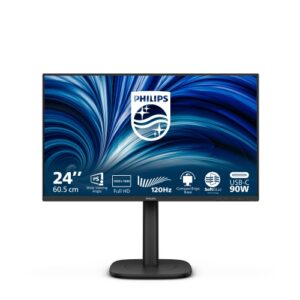 MONITOR PHILIPS LED 23.8"Wide 24B2U3301/00 IPS 1920x1080 120Hz 300cd/mq 1500:1 2x2W MM Reg.H PIVOT HDMI DP USB-C docking