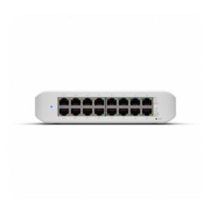 Ubiquiti UniFi Switch Desktop USW-Lite-16-POE-EU 16 Porte Lan Gigabit di cui 8 Porte Lan PoE+ Budget 45W L2