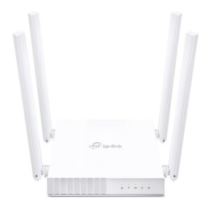 Router Tp-Link Archer C24-AC750 Dual Band Wi-Fi Router, 300 Mbps at 2.4 GHz +433 Mbps 5 GHz-1×10/100M WAN Port,4×10/100M LAN P.