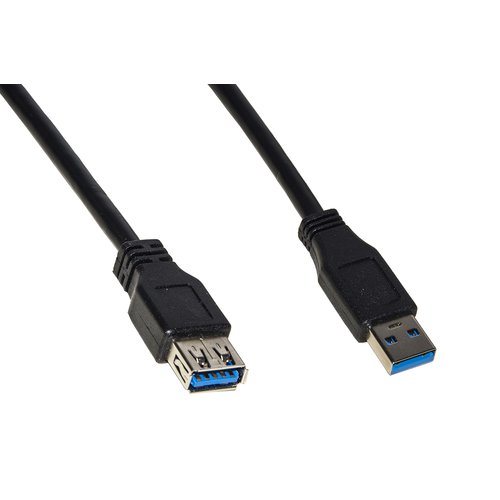 CAVO LINK USB 3.0 A TO USB A, M-F, 1,8MT, (PROLUNGA), NERO, LKCU3018