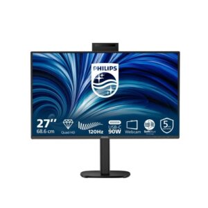 MONITOR PHILIPS LED 27" 27B2U3601H/00 IPS 2560x1440 4ms 350cd/m²50.000.000:1 2x2W MM WEBCAM Pivot RegH HDMI DP USB-C docking