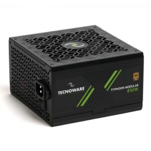 ALIMENTATORE TECNOWARE x PC GAME TYPHOON  850W MODULAR 80+ GOLD,PFC AttivoVentola super silent 12cm, 6SATA, 4PCI-E 6+2 FAL851TPM