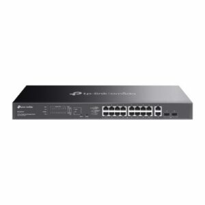SWITCH TP-LINK OMADA ES220GMP 16P PoE+ LAN GIGABIT 10/100/1000Mbps RJ45 +2P UPLINK RJ45+2P SFP Budget 250W Easy Managed Switch