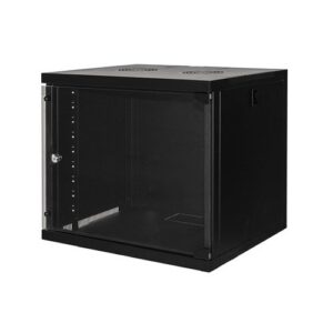 RACK LINK 19'' ARMADIO 9 UNITA' DA MURO(A)485x(L)540x(P)450mm ASSEMBLATO COLORE NERO - LK1909UN