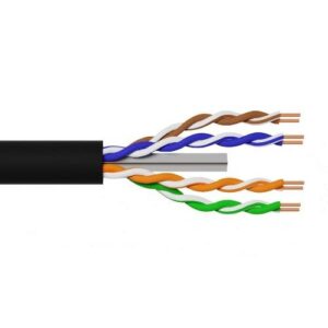 CAVO RETE SOLIDO LINK U/UTP CAT. 6 AWG24 IN RAME PER ESTERNO GUAINA PE MATASSA 305 MT - LK305U6EST