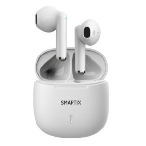 AURICOLARI ATLANTIS SMARTIX TWS SM60-FI9-W BT v5.3 custodia con funzione di ricarica include battery bank da 300mA Bianco