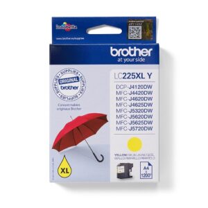INK BROTHER LC-225XLY Giallo 1200PP X MFC-J5320DW MFC-J5620DW MFC-J5720DW MFC-J4620DW