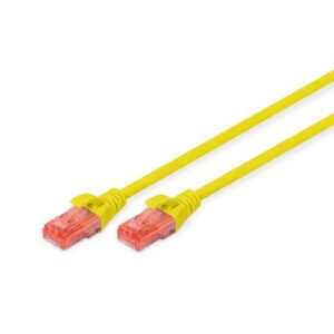 CAVO RETE UTP CAT. 6 NON SCHERMATO LSZH MT. 0,5 GIALLO