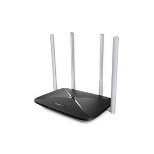 ROUTER MERCUSYS AC12 AC1200 Dual Band Wi-Fi Router, 300 Mbps 2.4 GHz+867Mbps a 5 GHz, 4ANT FISSE ESTERNE, 3P LAN 1P WAN