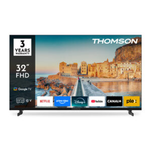 TV THOMSON LED 32" 32FG2S15C SMART GOOGLE TV HOTEL MODE DVB-T2/S2 FHD CI+ 3XHDMI 2XUSB ((ANCHE 12V)  - TELEC. RETRO ILLum. VESA