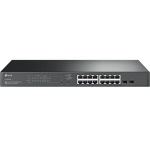 SWITCH TP-LINK SG2218P - 18-Port Gigabit Smart Switch with 16-Port PoE+, 16× Gigabit RJ45 Ports, 2× Gigabit SFP Slots