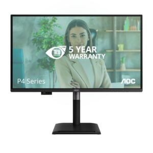 MONITOR AOC LED 27" Wide Q27P4U IPS 2560x1440 120Hz 4ms 350cd/mq 50.000.000:1 2x2W MM PIVOT Reg.H 2HDMI DP USB-C