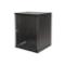 ARMADIO RACK LINK 19" 18 UNITA' DA MURO (A)900 (L)600 X PROFONDITA' 600 MM. COLORE NERO PORTA VETRO - immagine 3