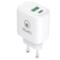 ALIMENTATORE ATLANTIS UNIVERSALE per SMARTPHONE E TABLET P008-PD20GN-2U AC 20W output 1xUSB 1xUSB-C PD TECNOLOGIA GAN - immagine 3