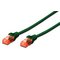 CAVO RETE DIGITUS CAT.6 UTP NON SCHERMATO LSZH VERDE 1mt - immagine 3