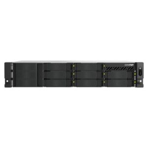 NAS RACK 2U QNAP TS-h1065eU-8G 8HD 2.5"/3.5" 2x E1.S o 2x M.2 PCIe RAM 8GB 2x 2.5GBE Intel 4Core 1x350W