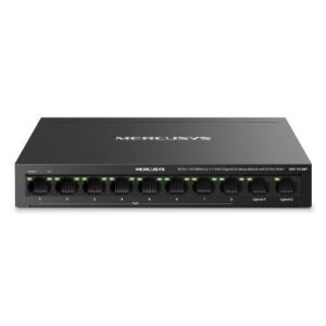 SWITCH MERCUSYS MS110CMP 8P LAN PoE+ 2P GIGABIT non POE compatibile con 802.3af/at PDs, 115 W PoE Power