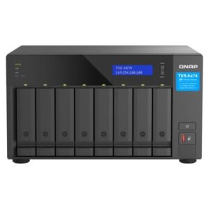 NAS TOWER QNAP HERO TVS-h874-i7-32G 8HD NOHDD 2.5"/3.5"+ 2x M.2 PCIe 2x2.5GbE 32GB DDR4 RAM HDMI Intel i7 12core 350W