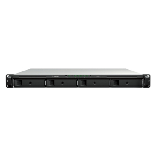 NAS RACK 1U SYNOLOGY RS826+ 4XHDD NOHDD 3.5''/2.5'' SATA 4P 1GBe 4GB RAM CPU 4C 2.2 GHz AMD Ryzen V1500B 1X150W