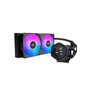 DISSIPATORE LIQUIDO COOLER MASTER - MML CORE NEX DIGITAL 240 BLACK ARGB VENTOLE 2x 120MM DISPLAY LED - MLX-D24M-A18PA-RD