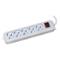 MULTIPRESA LINK 5 PRESE UNIVERSALI ITA/SCHUKO 10/16 A - SPINA 16 A CON INTERRUTTORE CAVO MT 3 CON INTERRUTTORE, BIANCA LKMP053 - immagine 3