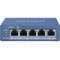 SWITCH HIKVISION L2, 4 Gigabit POE ports, 1 Gigabit RJ45 uplink port, 802.3af/at, PoE power budget 35w - immagine 3