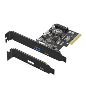 ATLANTIS SCHEDA PCI-EXP 4X USB-3.1 - 2 PORTE -  1XUSB-A E 1XUSB-C - LOW PROFILE - 10GBIT - A07-P1A1C-10G