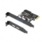 ATLANTIS SCHEDA PCI-EXP 1X USB-3.0 - 3 PORTE - 2XUSB-A E 1XUSB-C - LOW PROFILE - 5GBIT - A07-P2A1C-05G - immagine 3