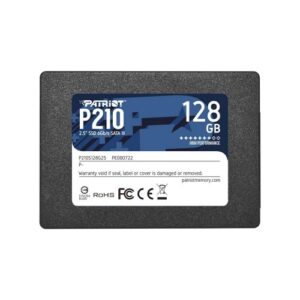 SSD PATRIOT 128GB P210 2.5" SATA3 READ:450MB/WRITE 350MB/S - P210S128G25  - GAR. 3 ANNI